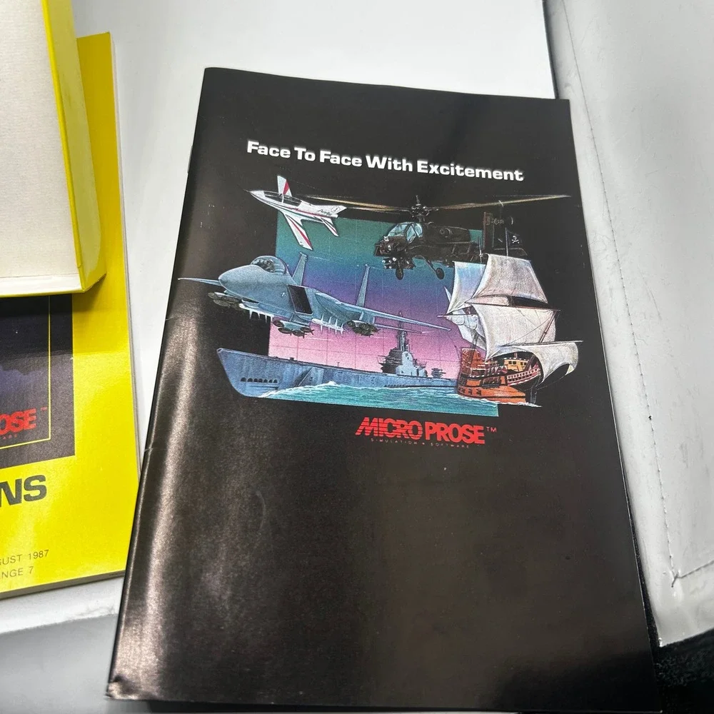 F-15 Strike Eagle MicroProse Apple II IIe IIc Vintage 1985 Big Box Flight Sim
